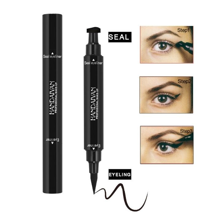 #109 Professional Eyeliner - Conjunto de Escova e Carimbo 2 em 1 Eyeliner