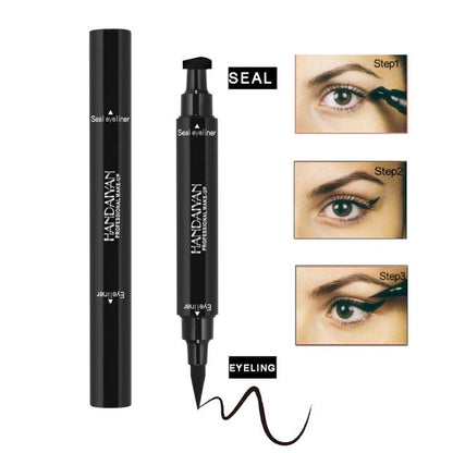 #109 Professional Eyeliner - Conjunto de Escova e Carimbo 2 em 1 Eyeliner