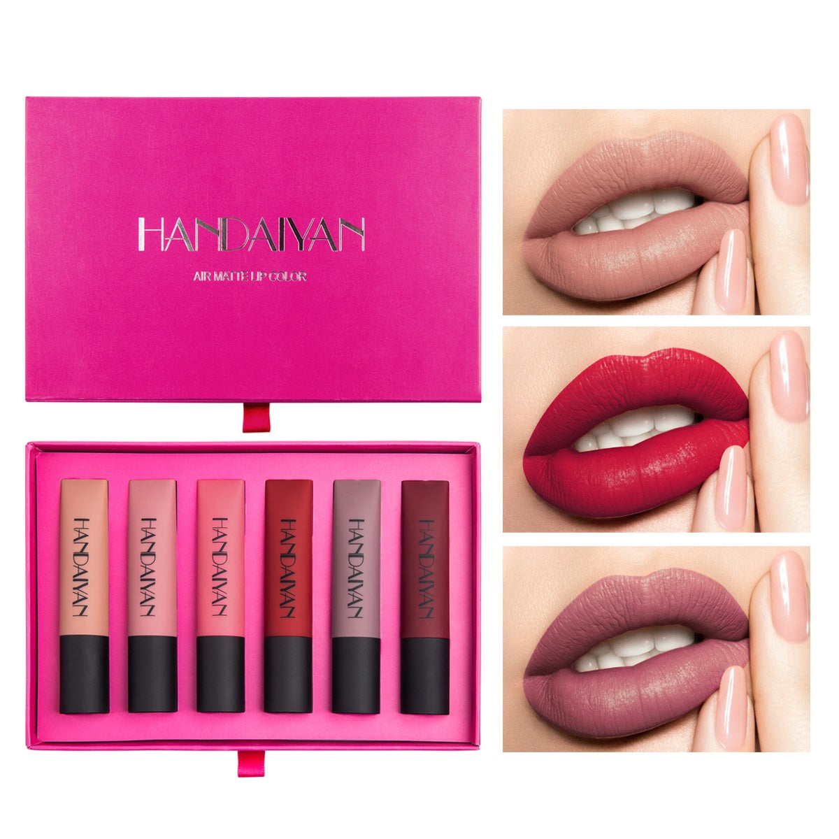 #123 Conjunto de 6 batons Super Colour Lipsticks