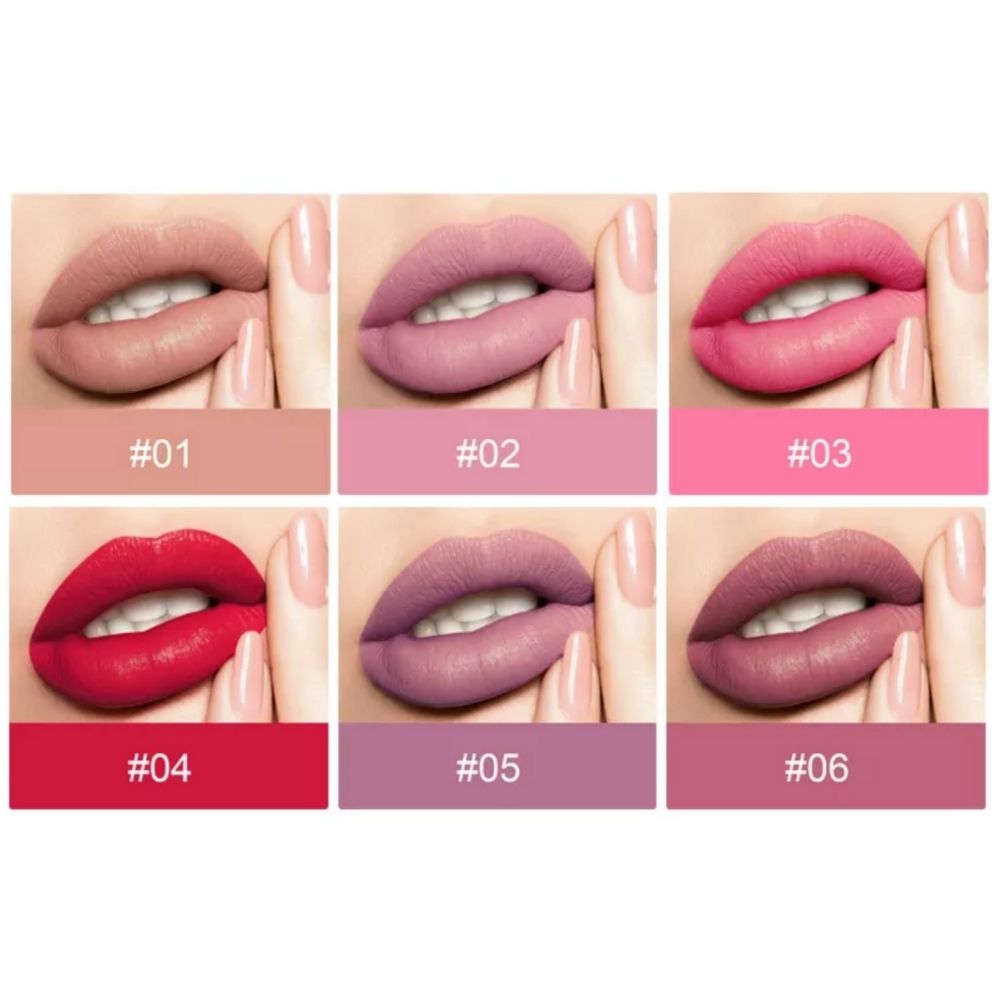 #123 Conjunto de 6 batons Super Colour Lipsticks