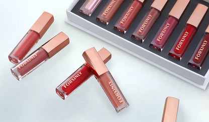 #356 set de 7 barras de labios resistentes a la transferencia